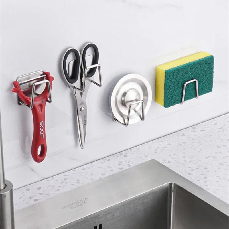 Kitchen Stainless Steel Sink Sponges Holder