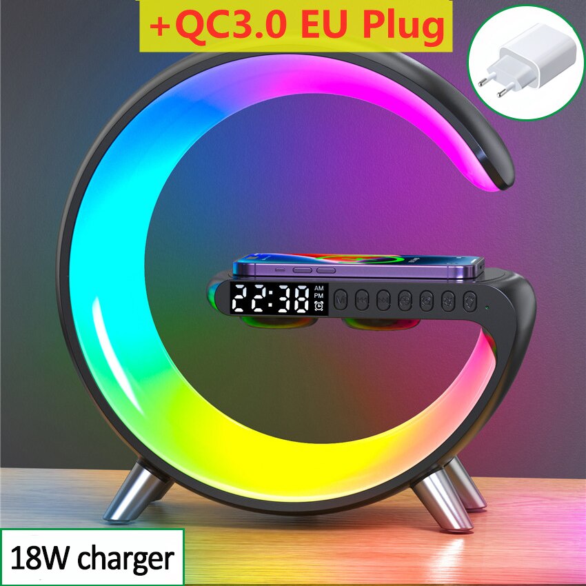 Bluetooth Speaker -Wireless Charger APP Control for Iphone & Samsung