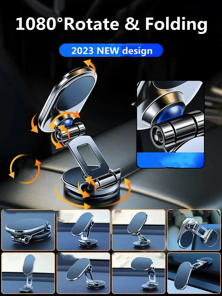 Alloy Folding Magnetic Car Phone Holder